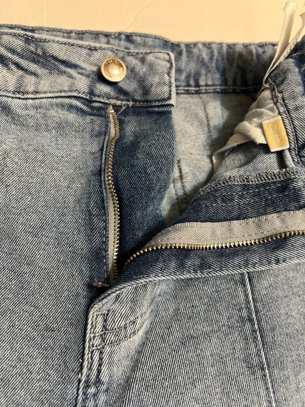 Michael Kors Wide Leg Jeans Gray Wash High Rise Pintuck Y2K 70s Style Waist 25" - Picture 5 of 12